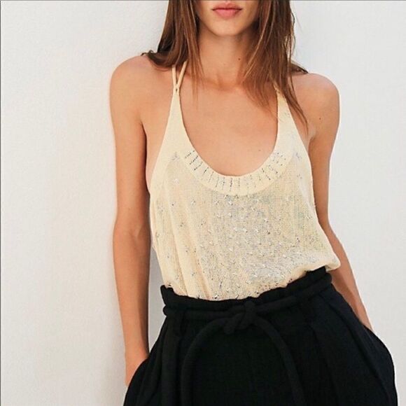 Free People Time To Shine Tank Top Size L - Picture 2 of 7